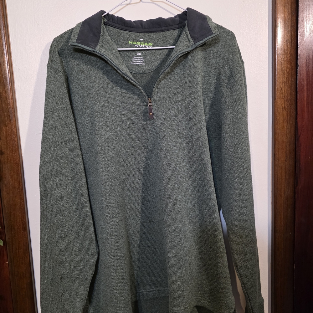 Haggar Men's Green Sweater